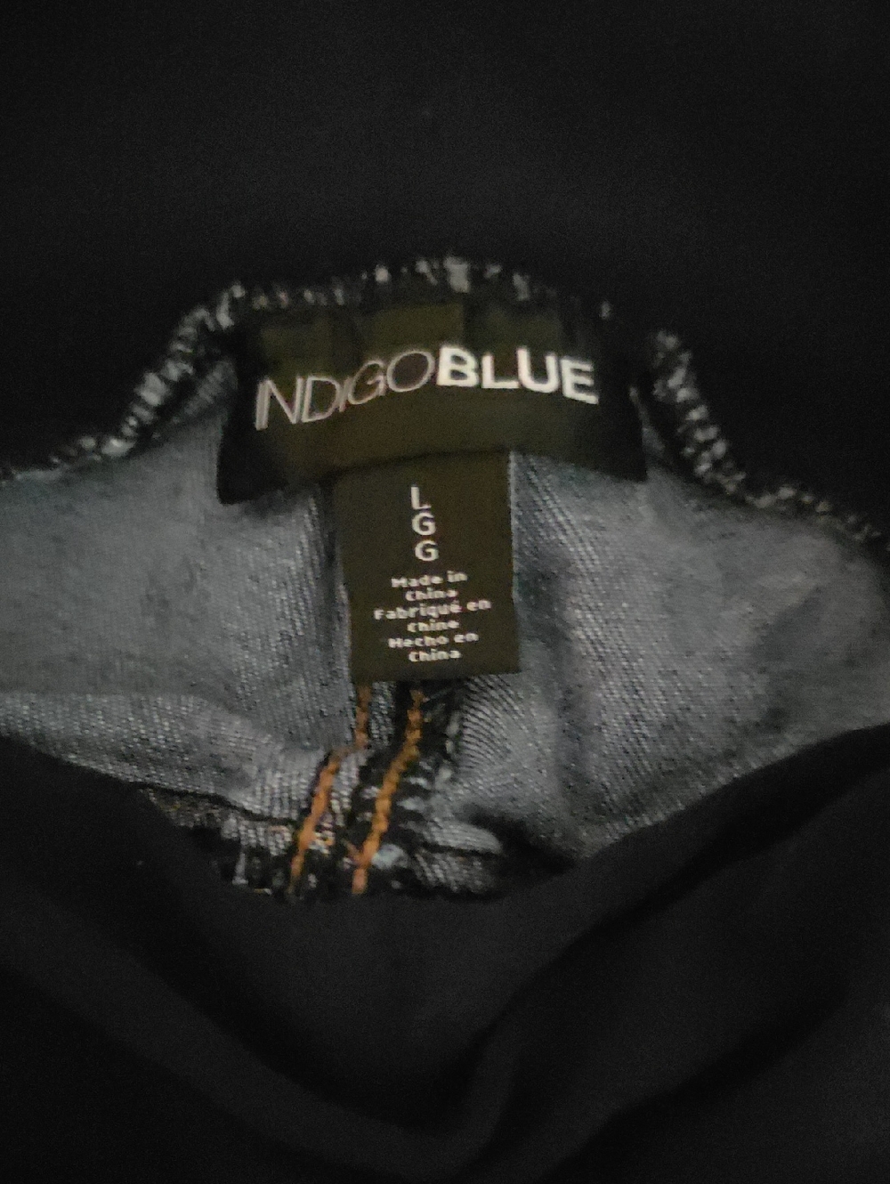 INDIGO BLUE Black Denim-Lined Jacket